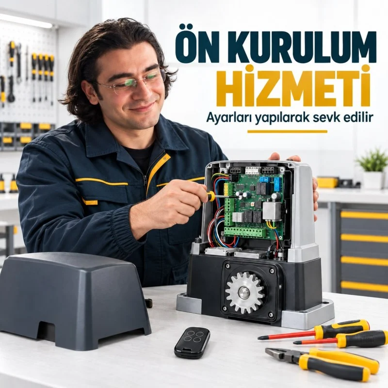Ön Kurulum Hizmeti – motor ayarlarının sevkiyat öncesinde hazırlanması