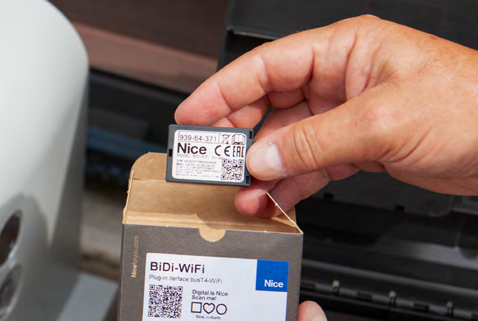 Nice BiDi-WiFi tak-çalıştır arayüzü